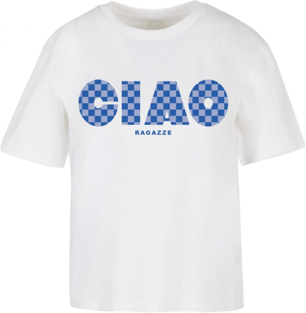 Women's T-shirt Ciao Ragazze white