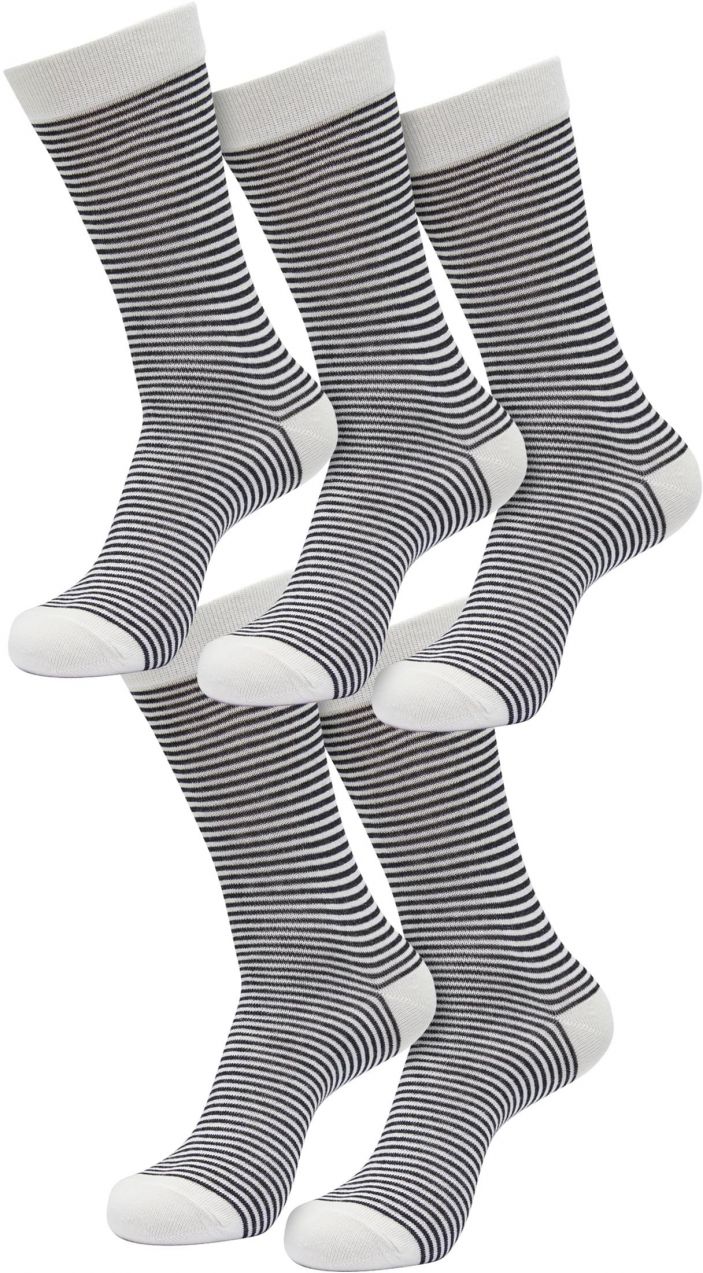Fine Stripe 5-Pack socks white/black