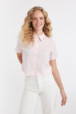 DEFACTO Crop Short Sleeve Shirt