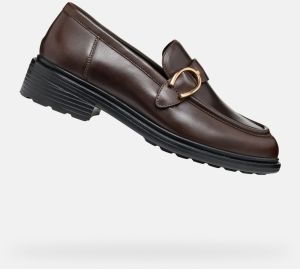 GEOX Dark brown women's moccasins Walk pleasure - Women's