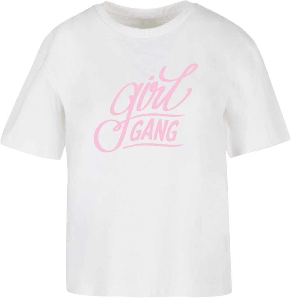 Women's T-shirt Girl Gang Wording white