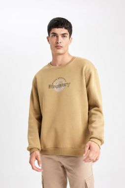DEFACTO Discovery Channel Oversize Fit Crew Neck Sweatshirt