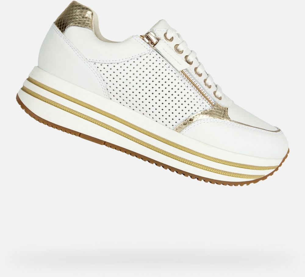 GEOX White women's sneakers Kency - Women's