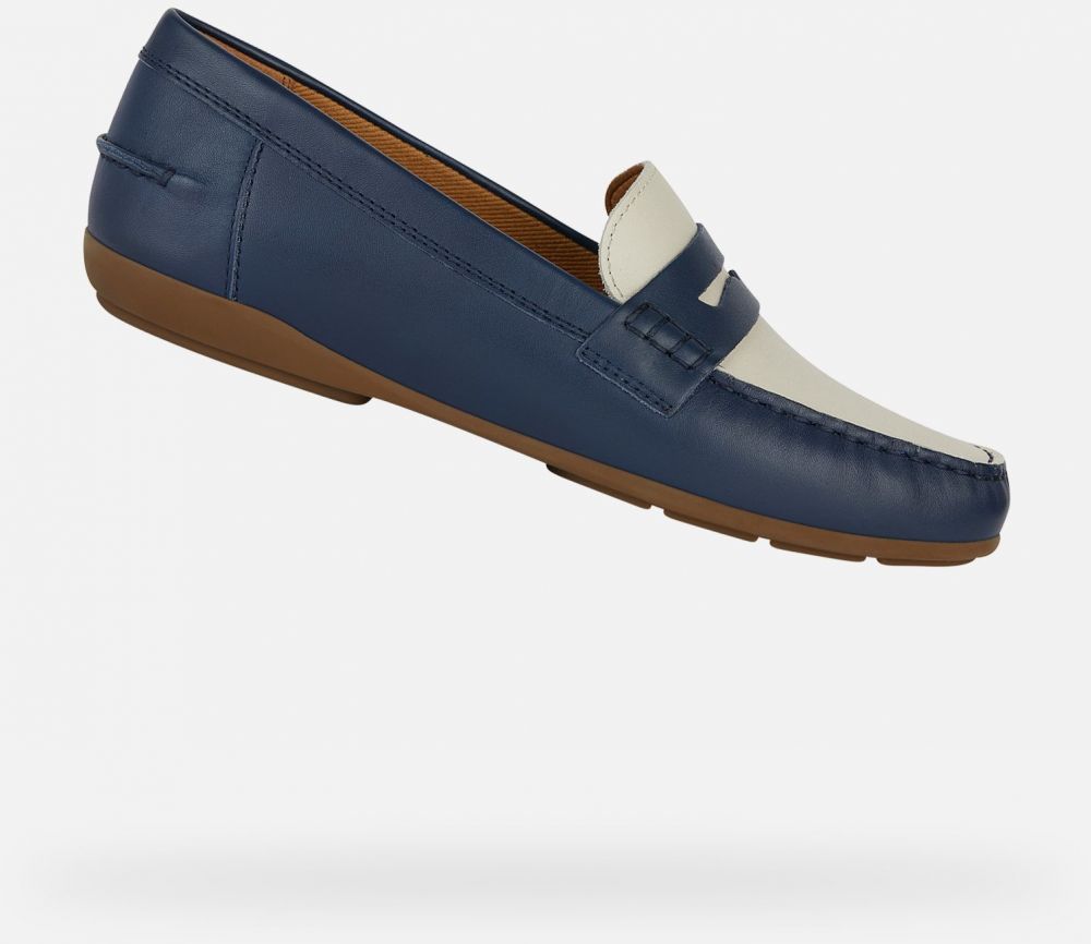 GEOX Dark blue women's moccasins Annytah moc - Women's