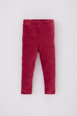DEFACTO Baby Girl Flat Leg Velvet Leggings