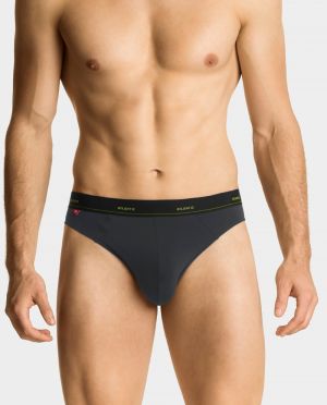 Men's sports briefs ATLANTIC Pima - dark gray
