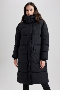 DEFACTO Waterproof Hooded Puffer Jacket Parka