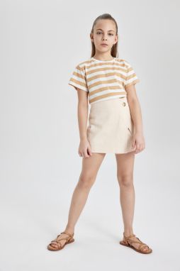DEFACTO Girl's Gabardine Shorts Skirt