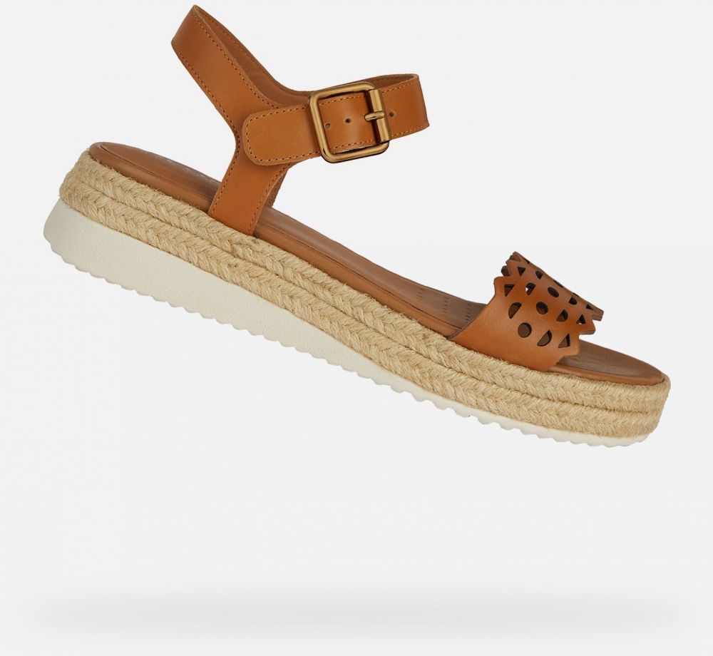 GEOX Brown women's sandals Eolie - Women's