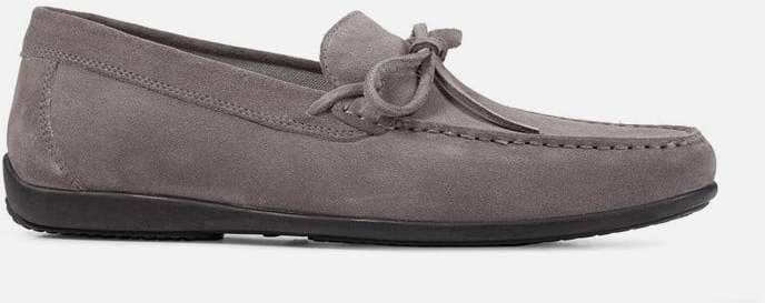 GEOX Dark grey men's moccasins Ascanio - Men's