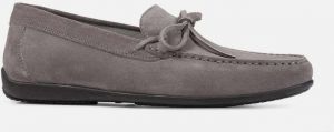 GEOX Dark grey men's moccasins Ascanio - Men's