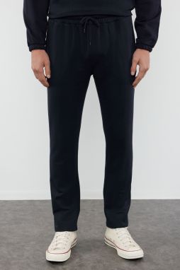 Trendyol Black Oversize/Wide Cut Hooded Letter Embroidered Tracksuit Set