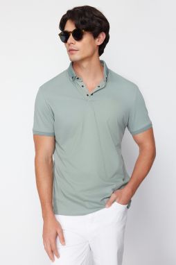 Trendyol Mint Regular/Normal Fit Polo Neck T-shirt