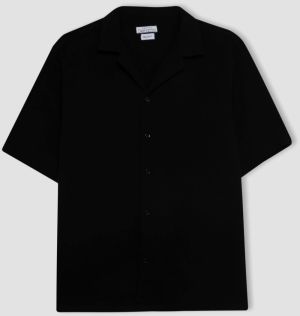 DEFACTO Relax Fit Polo Neck Cotton Short Sleeve Shirt