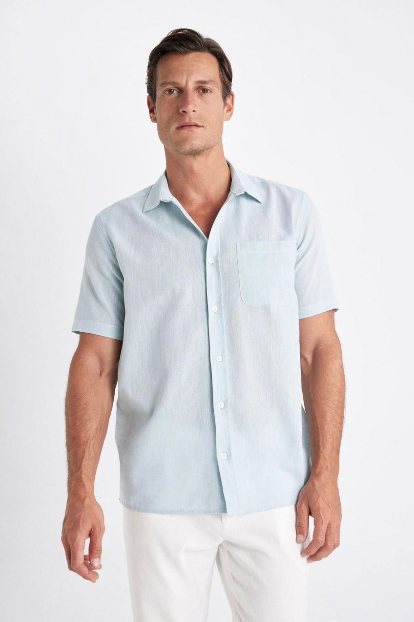 DEFACTO Regular Fit Polo Neck Short Sleeve Shirt