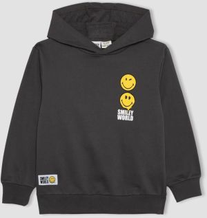 DEFACTO Boy Smileyworld Hooded Thick Sweatshirt