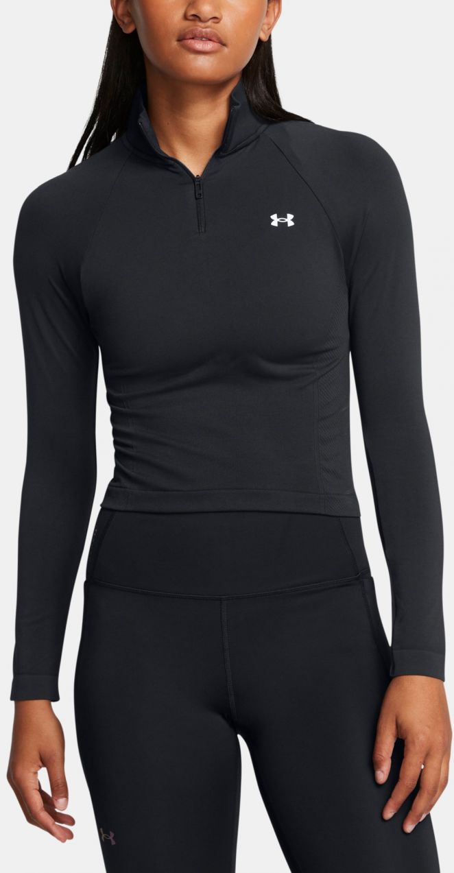 Under Armour Women's T-Shirt Vanish Seamless 1/4 Zip Crop - Women