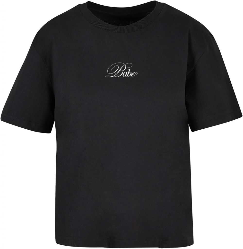 Women's T-shirt Babe Wording black