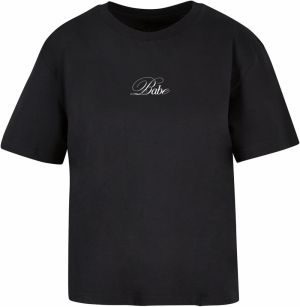 Women's T-shirt Babe Wording black