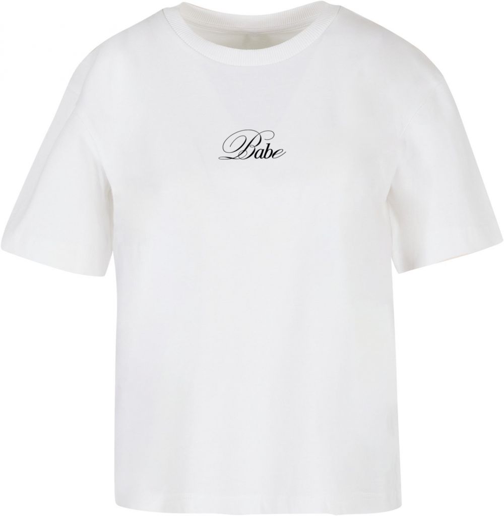 Women's T-shirt Babe Wording white