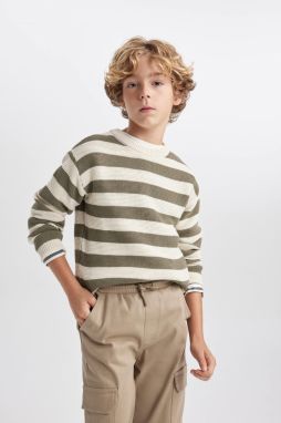 DEFACTO Boy's Crew Neck Knitwear Sweater
