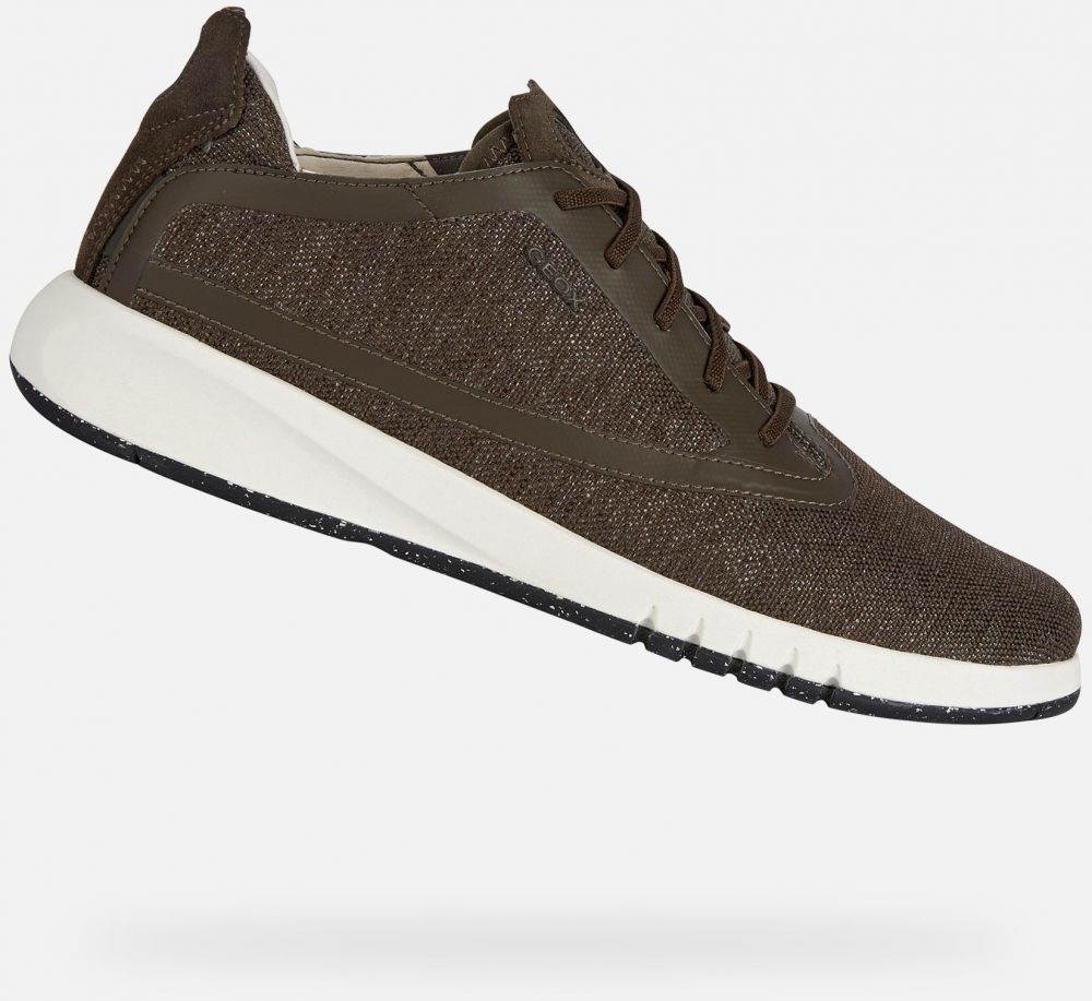 GEOX Khaki men's sneakers Aerantis - Men's