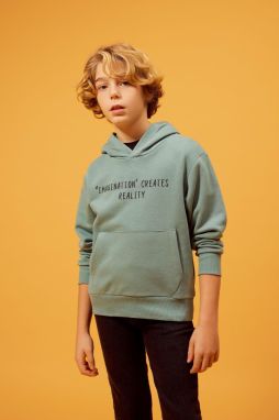 DEFACTO Boy's Regular Fit Hooded Sweatshirt