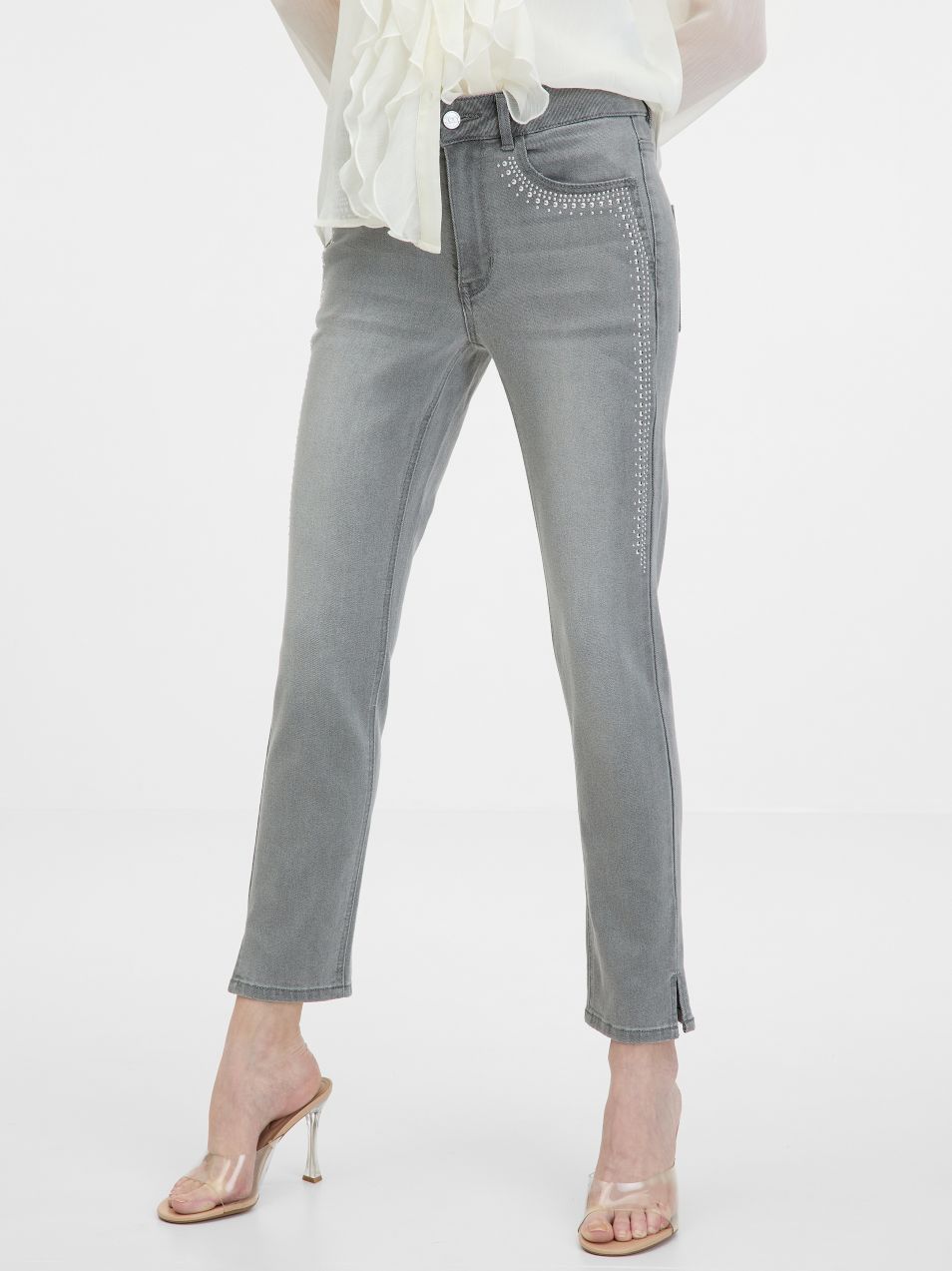 Orsay Light grey women's jeans - Women's