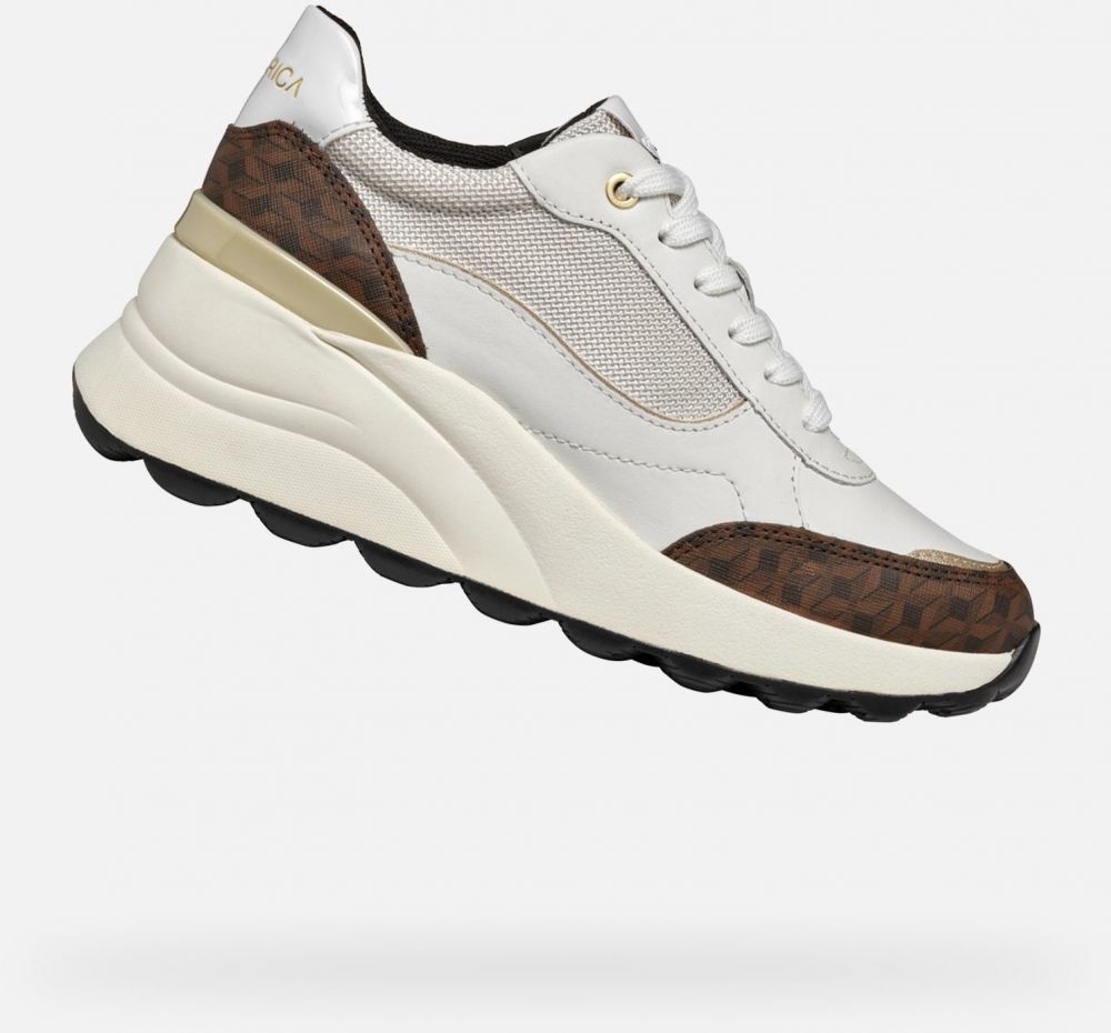 GEOX White women's sneakers Spherica EC13 - Women's