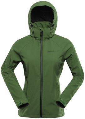 Women's softshell jacket with membrane ALPINE PRO HOORA treetop