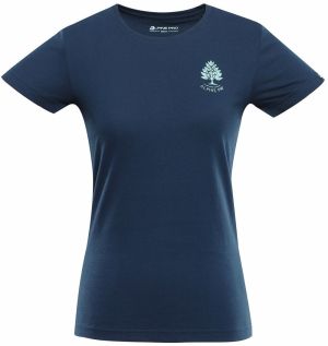 Women's cotton T-shirt ALPINE PRO ECOMA gibraltar sea variant pb