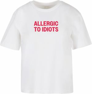 Women's T-shirt Allergic To Idiots white