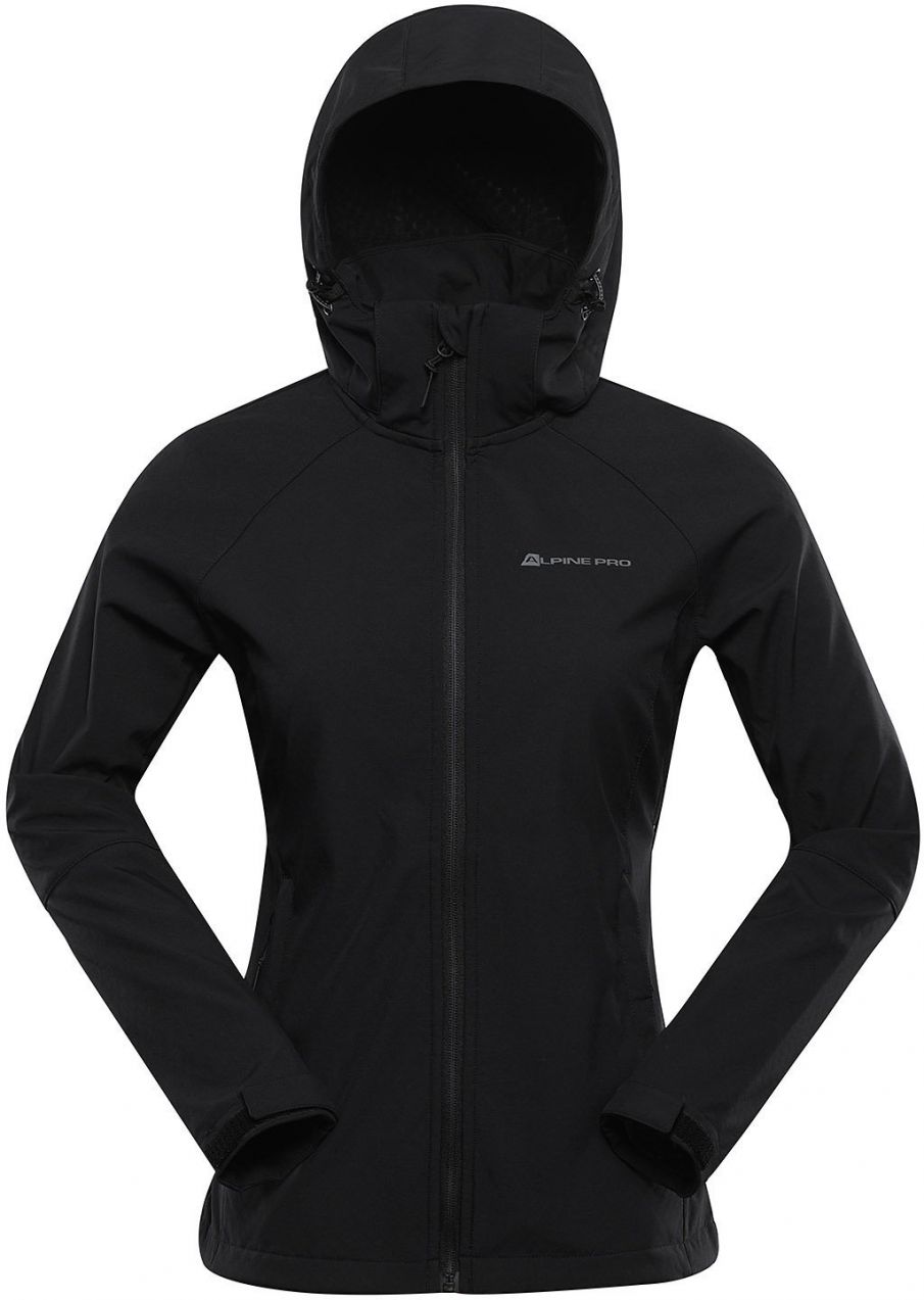Women's softshell jacket with membrane ALPINE PRO HOORA black