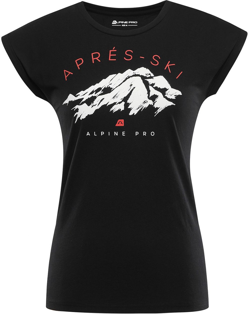 Women's functional T-shirt with cool-dry treatment ALPINE PRO GREMA black variant pa