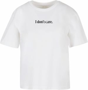 Women's T-shirt I Don't Care white