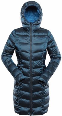 Long women's ultralight coat ALPINE PRO OREFA mykonos blue