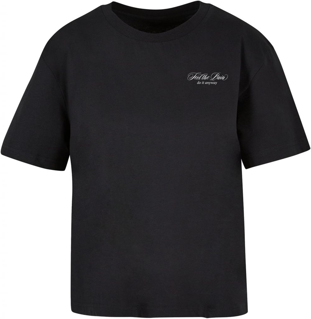 Women's T-shirt Feel The Pain black