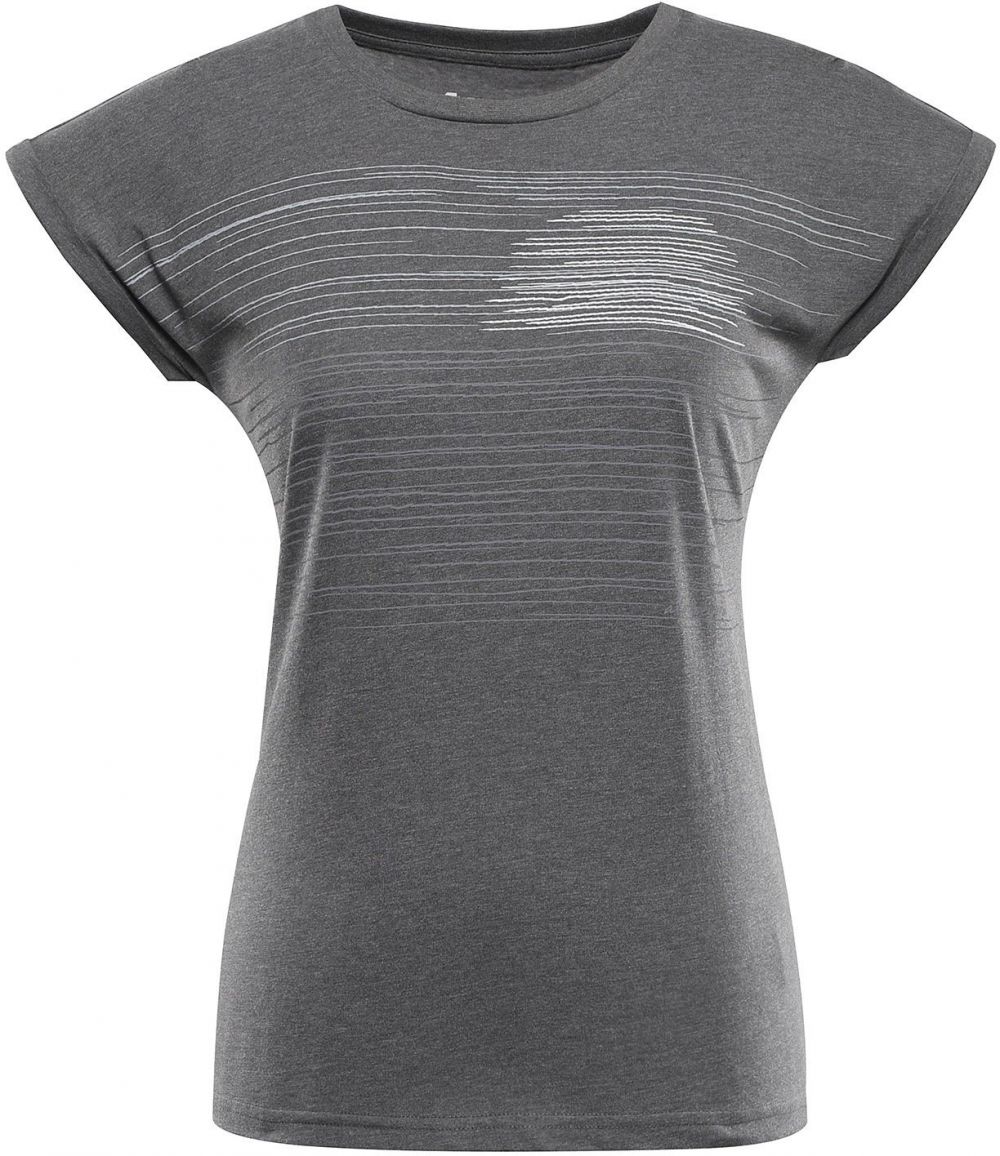 Women's functional T-shirt with cool-dry treatment ALPINE PRO GREMA dk. True Gray Variant PB