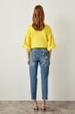 Trendyol Blue High Waist Mom Jeans Torn Detailed galéria