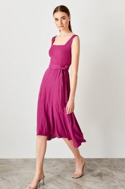 Trendyol Violet Belted Dress