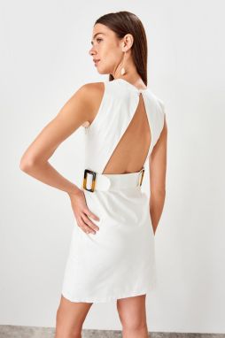 Trendyol Ecru Belt Dress