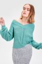 Trendyol Mustard V Collar Knits Detailed Knitwear Sweater galéria