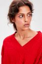 Trendyol Mustard V Collar Knits Detailed Knitwear Sweater galéria