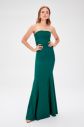 Trendyol Emerald Green Collar Draped Evening Dress galéria