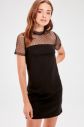 Trendyol Black Tulle Detailed Knitted Dress galéria