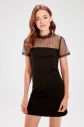 Trendyol Black Tulle Detailed Knitted Dress galéria