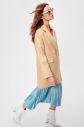 Trendyol Beige Oversize Woolly Cachet Coat galéria