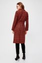 Trendyol Cinnamon Belt Patterned Long Cachet Coat galéria