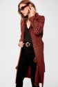 Trendyol Cinnamon Belt Patterned Long Cachet Coat galéria