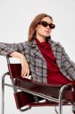 Trendyol Multi-Colored Arched Plaid Kase Kaban galéria